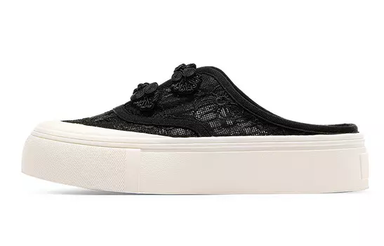 Кроссовки CВ°BANNER Skateboard Shoes Women's Low-Top Black, черный