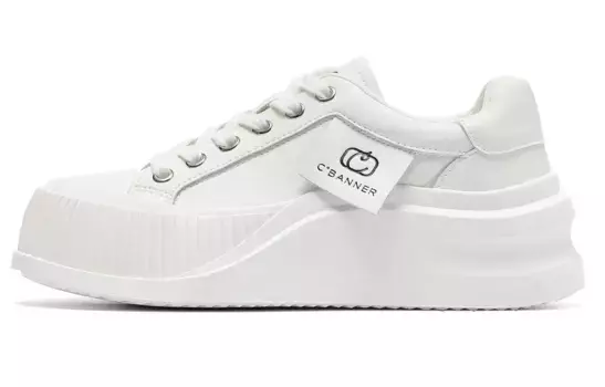 Кроссовки CВ°BANNER Skateboard Shoes Women's Low-Top White