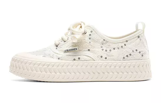 Кроссовки CВ°BANNER Skateboard Shoes Women's Low-Top Beige