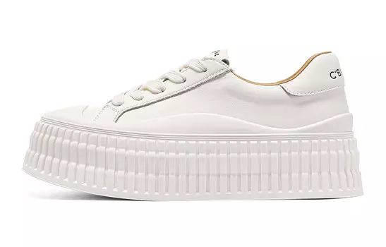 Кроссовки CВ°BANNER Skateboard Shoes Women's Low-Top White