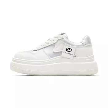 Кроссовки CВ°BANNER Skateboard Shoes Women's Low-Top Silver