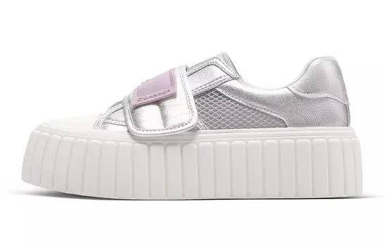 Кроссовки CВ°BANNER Skateboard Shoes Women's Low-Top Silver