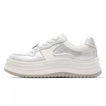 Кроссовки CВ°BANNER Skateboard Shoes Women's Low-Top Silver