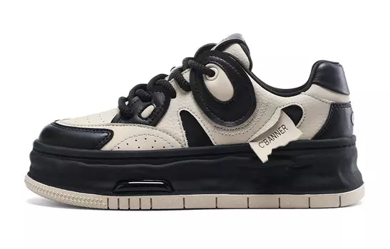 Кроссовки CВ°BANNER Skateboard Shoes Women's Low-Top Black, черный