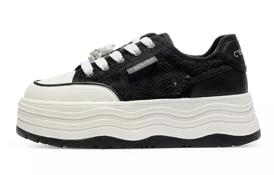 Кроссовки CВ°BANNER Skateboard Shoes Women's Low-Top Black