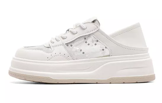 Кроссовки CВ°BANNER Skateboard Shoes Women's Low-Top Beige