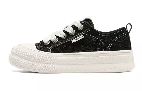 Кроссовки CВ°BANNER Skateboard Shoes Women's Low-Top Black