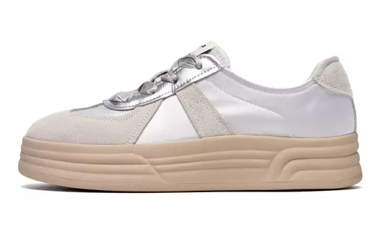 Кроссовки CВ°BANNER Skateboard Shoes Women's Low-Top Silver