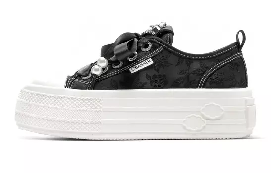 Кроссовки CВ°BANNER Skateboard Shoes Women's Low-Top Black