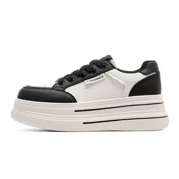 Кроссовки CВ°BANNER Skateboard Shoes Women's Low-Top Beige Black