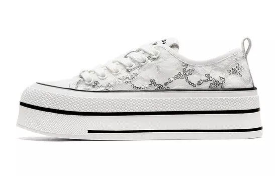 Кроссовки CВ°BANNER Skateboard Shoes Women's Low-Top White