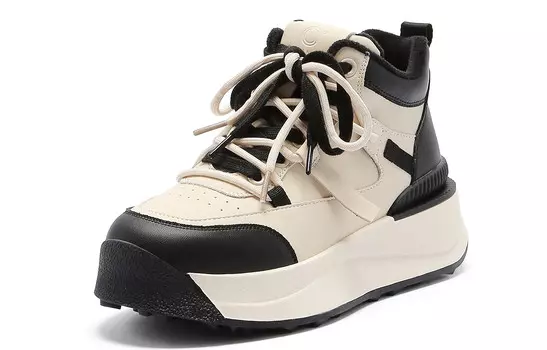 Кроссовки CВ°BANNER Skateboard Shoes Women's Low-Top Beige Black