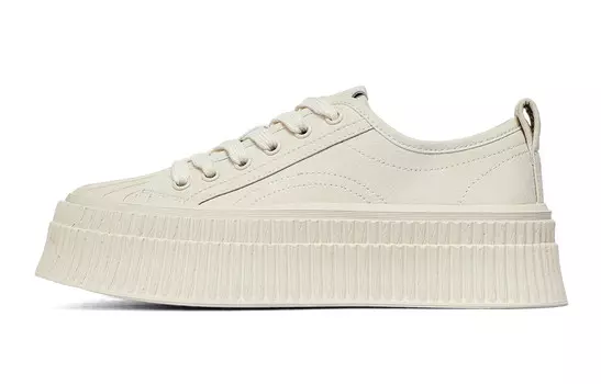 Кроссовки CВ°BANNER Skateboard Shoes Women's Low-Top White, белый