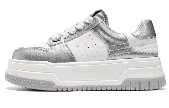 Кроссовки CВ°BANNER Skateboard Shoes Women's Low-Top Silver
