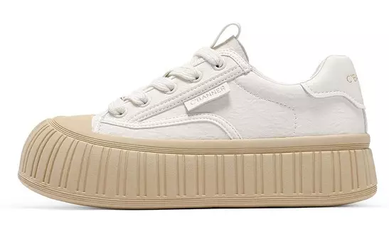 Кроссовки CВ°BANNER Skateboard Shoes Women's Low-Top Beige Apricot