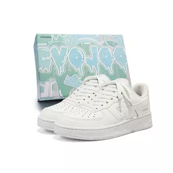 Кроссовки CVOJOO Skateboarding Shoes Unisex Low-top White, белый