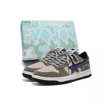 Кроссовки CVOJOO Skateboarding Shoes Unisex Low-top Purple, фиолетовый