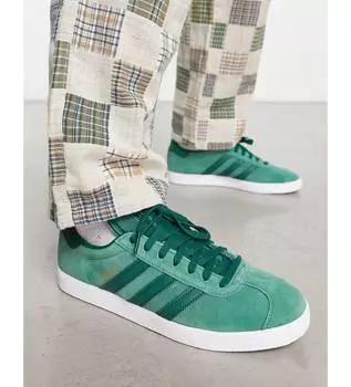 Кроссовки цвета хаки adidas Originals Gazelle