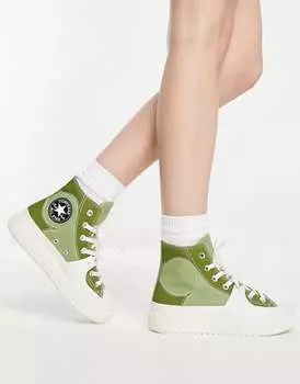 Кроссовки цвета хаки Converse Chuck Taylor All Star Construct Hi