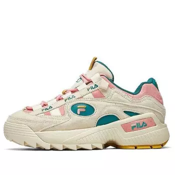 Кроссовки d-formation classic traning shoes white/green/pink Fila, белый