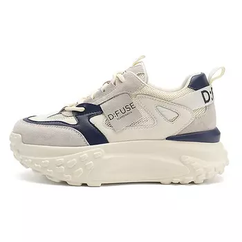 Кроссовки D:FUSE SCANDINAVIA Chunky Sneakers Women's Low-top Beige/Blue, бежевый/синий