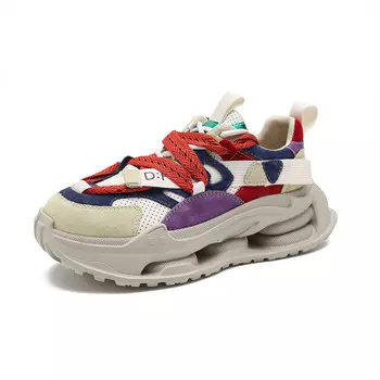 Кроссовки D:FUSE SCANDINAVIA Chunky Sneakers Women's Low-top Blue, бежевый/синий