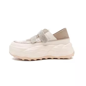 Кроссовки D:FUSE SCANDINAVIA Lifestyle Shoes Women's Low-top Beige/Dark Beige, цвет Off White
