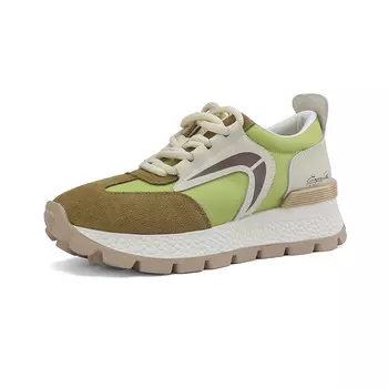 Кроссовки D:FUSE SCANDINAVIA Lifestyle Shoes Women's Low-top Green/Beige, зеленый