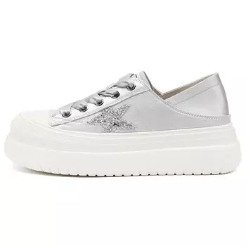 Кроссовки D:FUSE SCANDINAVIA Skateboarding Shoes Women's Low-top, серебряный