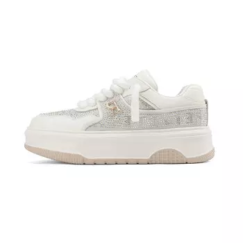 Кроссовки D:FUSE SCANDINAVIA Skateboarding Shoes Women's Low-top Beige, бежевый