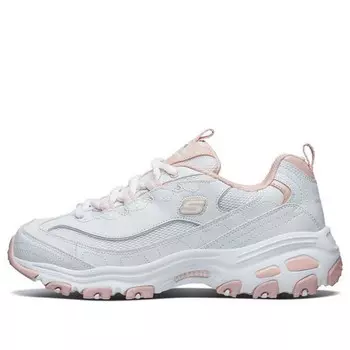 Кроссовки d'lites 1.0 gs pink/white Skechers, розовый