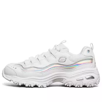 Кроссовки d'lites 1.0 gs white/silver Skechers, белый