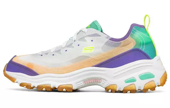 Кроссовки D"Lites 1.0 Lifestyle женские с низким верхом фиолетового/бирюзового цвета Skechers