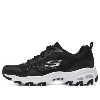Кроссовки d'lites 1.0 low dad shoes gs black/white Skechers, черный