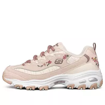 Кроссовки d'lites 1.0 low-top thick bottom running shoes pink/white Skechers, розовый