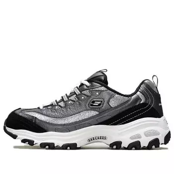 Кроссовки d'lites 1.0 low-top running shoes black/silver Skechers, черный