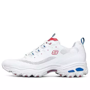 Кроссовки d'lites 1.0 low-top running shoes white/blue/red Skechers, белый