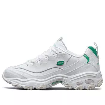 Кроссовки d'lites 1.0 running shoes white/green Skechers, белый