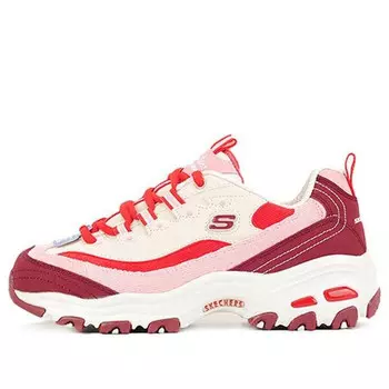 Кроссовки d lites 1.0 splicing dad shoes red/pink Skechers, красный