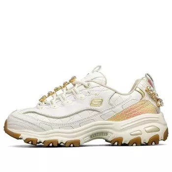 Кроссовки d'lites 1.0 white/gold Skechers, белый