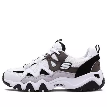 Кроссовки d'lites 2.0 'black white grey' Skechers, черный