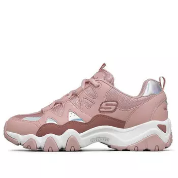 Кроссовки d lites 2.0 low-top running shoes pink Skechers, розовый