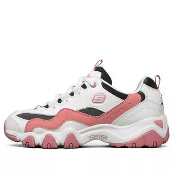 Кроссовки d'lites 2.0 running shoes white/black/pink Skechers, белый