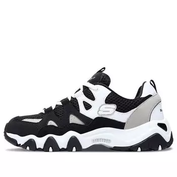 Кроссовки d lites 2.0 sneaker black/white/grey Skechers, черный