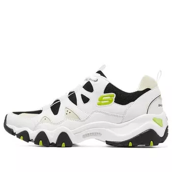 Кроссовки d'lites 2.0 'white black green' Skechers, белый