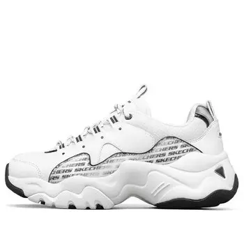 Кроссовки d lites 3.0-endless chic shoes black/white Skechers, белый
