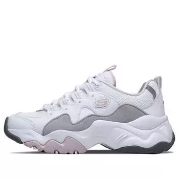 Кроссовки d'lites 3.0 low-top running shoes white/pink/gray Skechers, белый