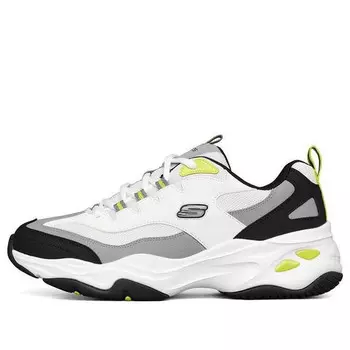 Кроссовки d lites 4.0 low-dad shoes white/black/grey Skechers, белый