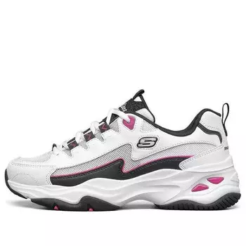 Кроссовки d'lites 4.0 low running shoes gs white/black/pink Skechers, белый