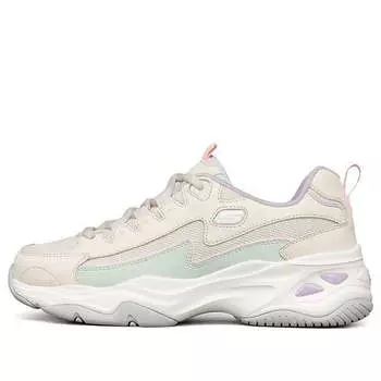 Кроссовки d lites 4.0 panda flatform low chunky shoes white Skechers, белый